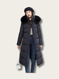 Elegance Frost Long Puffer Coat - L