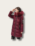 Winter Luxe Fur-Trimmed Puffer Coat - M