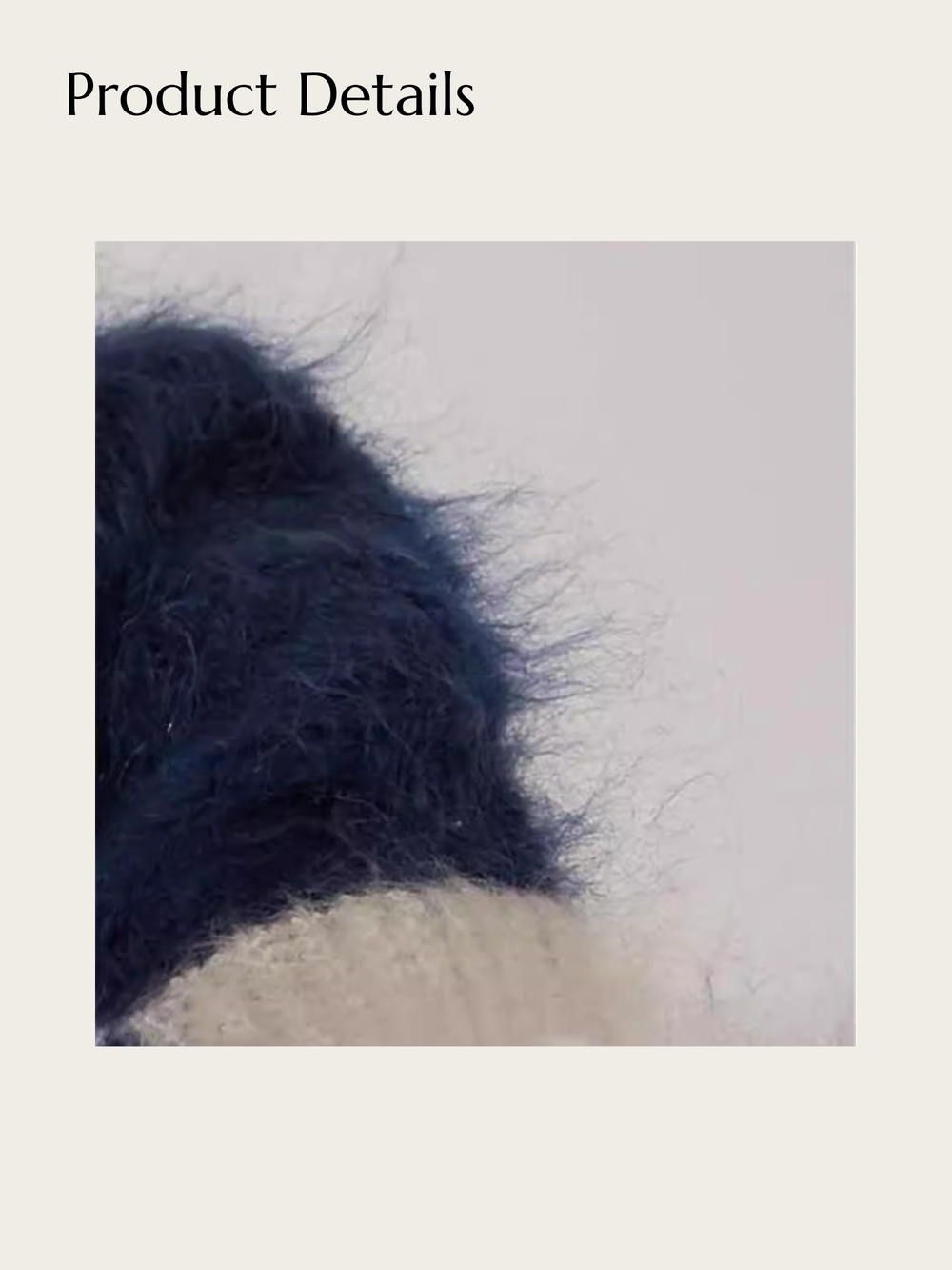 Checkered Chic Mohair Japanese Sweater - Blue
