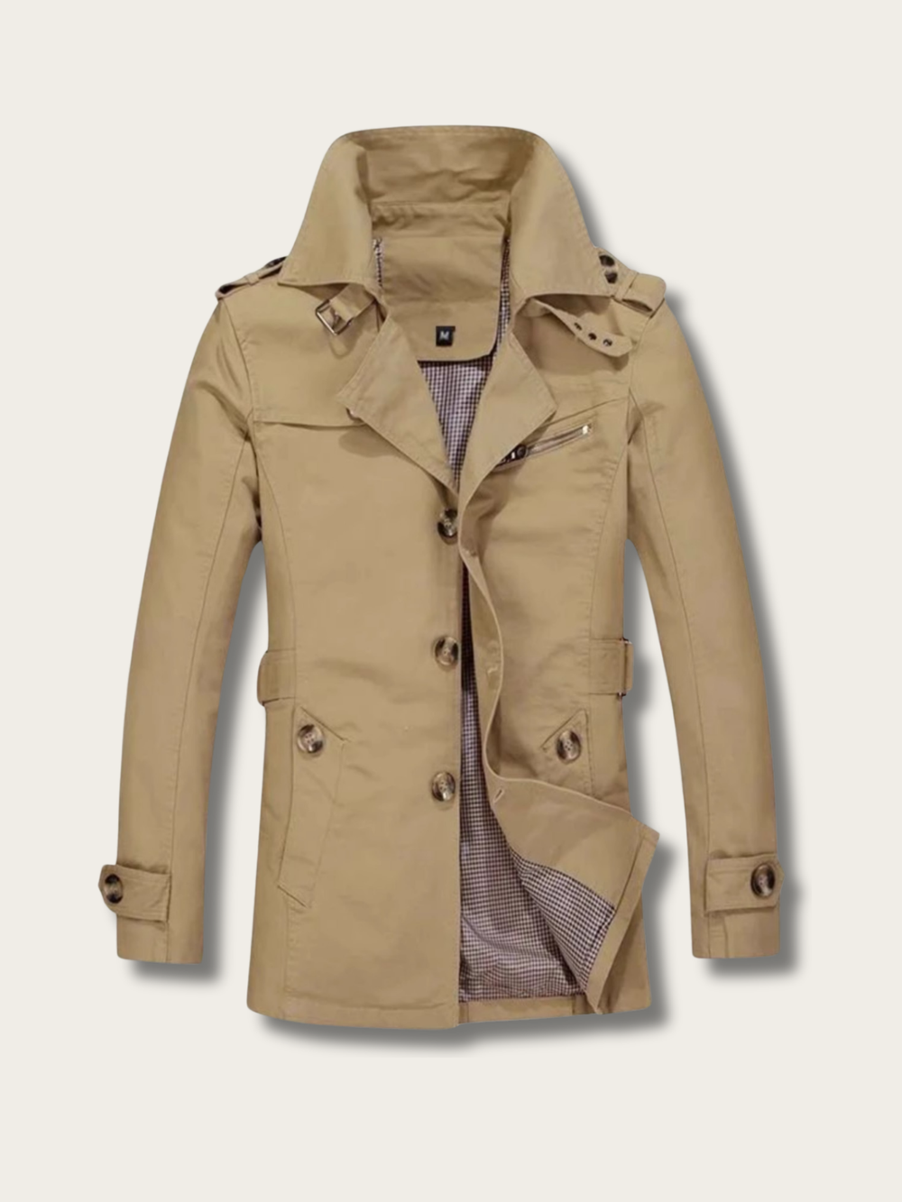 Metro Command Trench Jacket - #808000:Olive Green