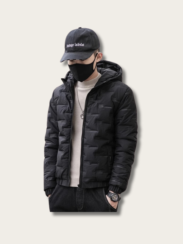 Metro Edge Quilted Puffer Jacket - M