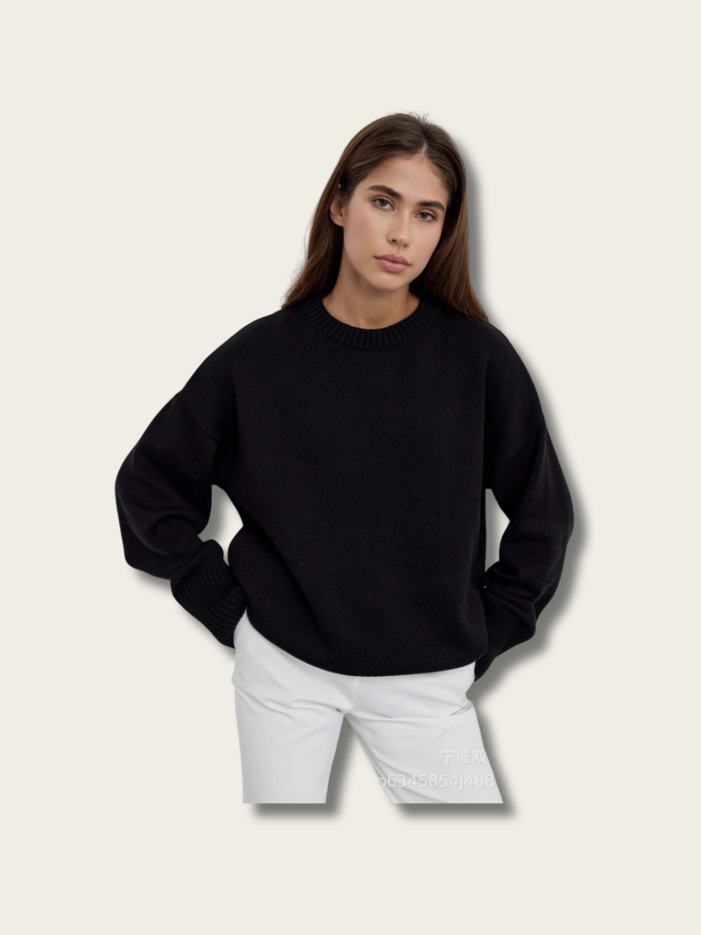 Elegant Ease Japanese Sweater - Pink