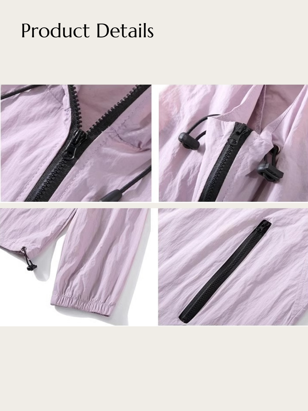 Lilac Breeze Windbreaker - #C8A2C8:Lilac