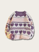 Heartwarming Harmony Knit Sweater - #0000ff:Blue