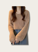 Fuzzy Dream Japanese Sweater - Brown