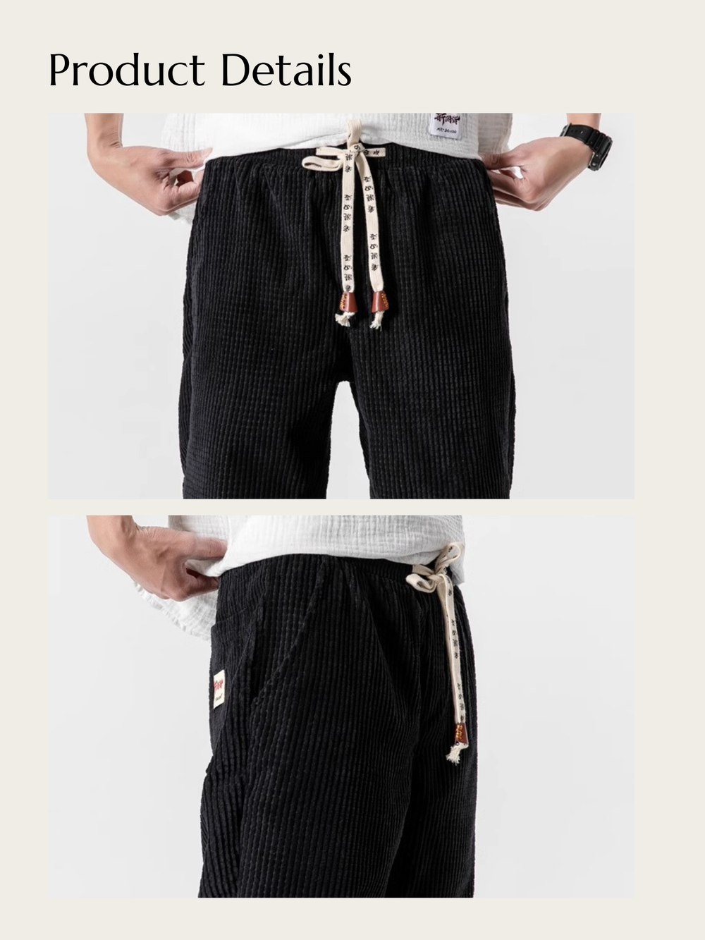 Textured Horizon Jogger Pants - Large