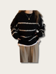 Casual Stripe Cozy Japanese Sweater - Brown