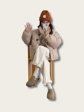 Cozy Toggle Puffer Jacket - M