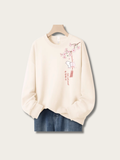 Sakura Rabbit Harmony Sweatshirt - black:Black