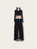 Studio Street Wide-Leg Cargo Pants - Large