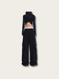 Studio Street Wide-Leg Cargo Pants - XL