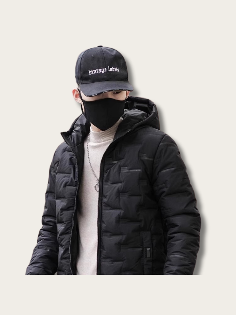 Metro Edge Quilted Puffer Jacket - M