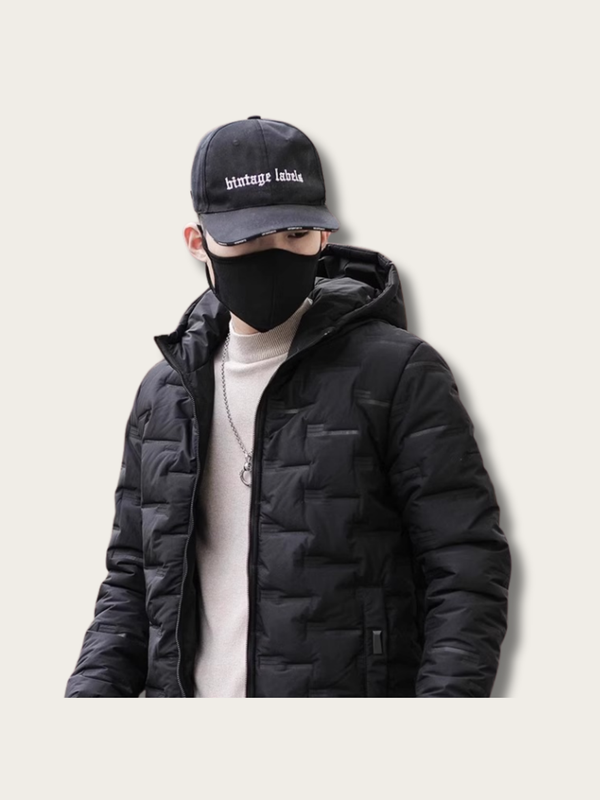 Metro Edge Quilted Puffer Jacket - M