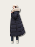 Elegance Frost Long Puffer Coat - L
