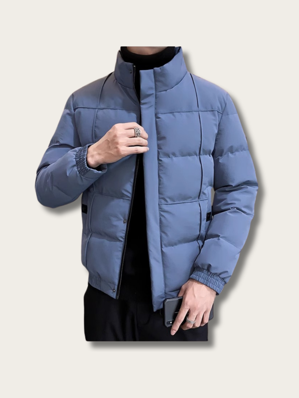 Nordic Shield Quilted Puffer Jacket - M