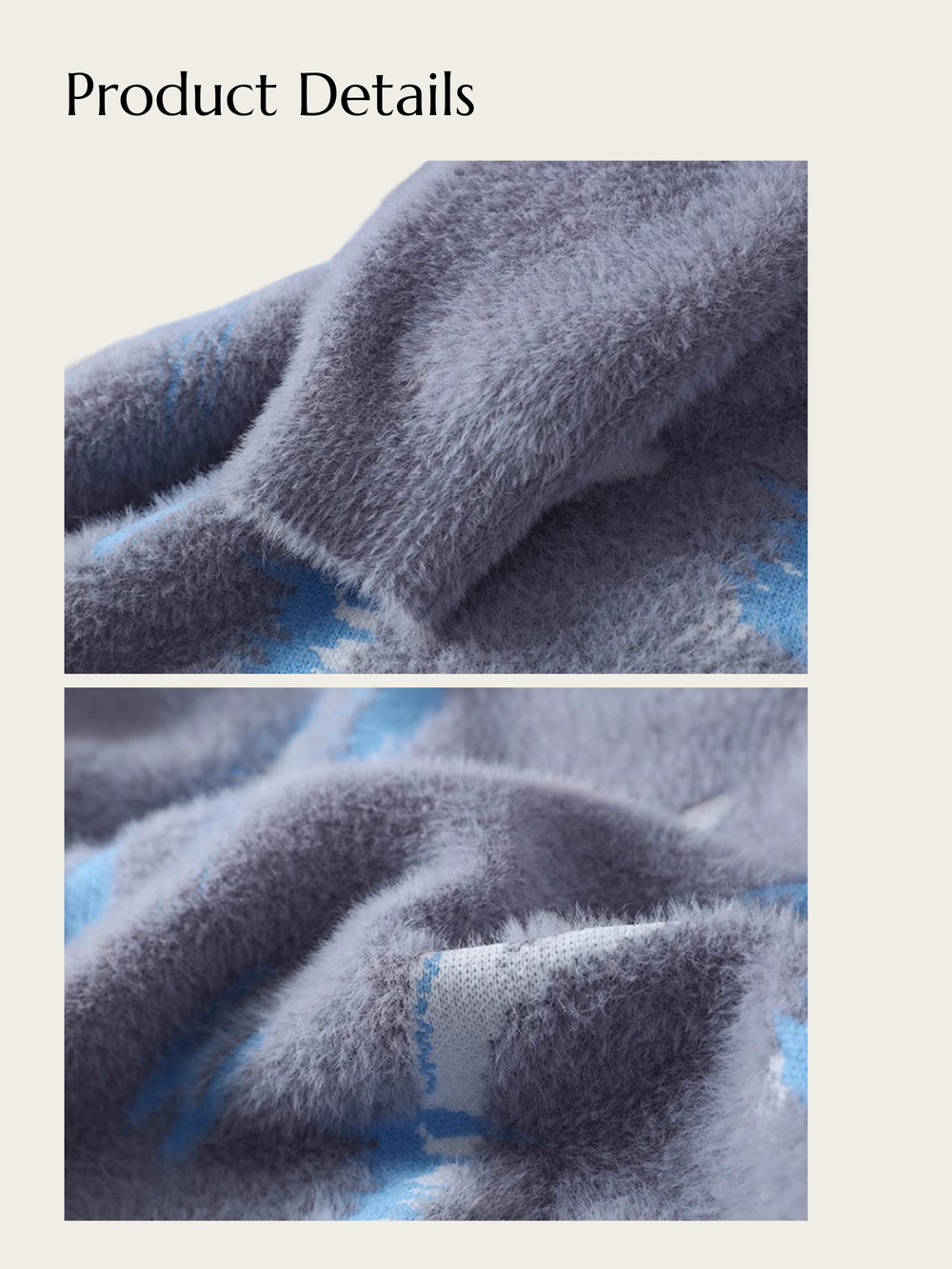 Cosmic Scribble Plush Sweater - black:Black