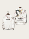 Sacred Dragon Blossom Sweatshirt - black:Black