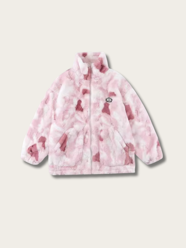 Cozy Cloud Fleece Jacket - #ffc0cb:Pink