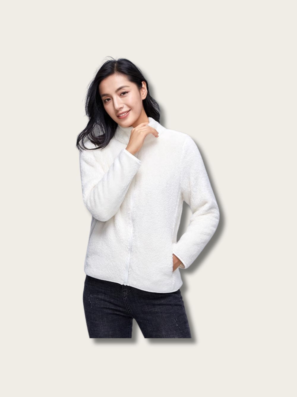 Cozy Wool Women's Jacket - black:Black