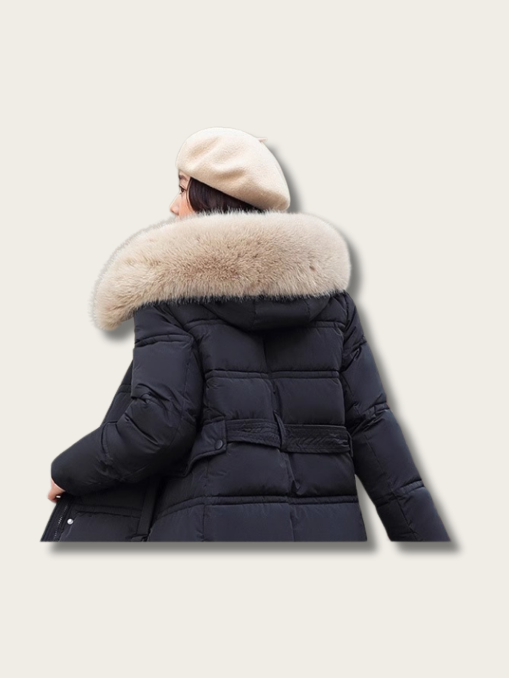 Elegance Frost Long Puffer Coat - XL