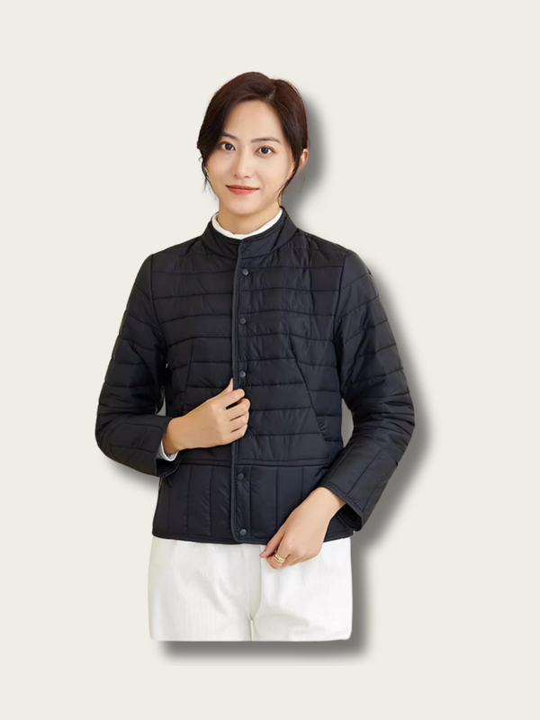 Sleek Insulation Quilted Japanese Jacket - M