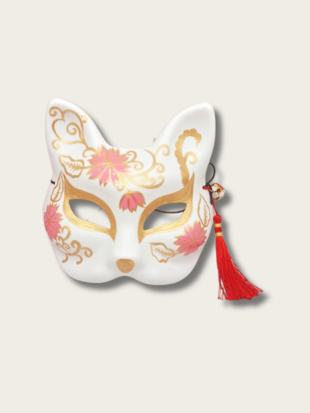 Enigmatic Foxfire Elegance Mask Series - Crimson Elegance Foxfire Mask
