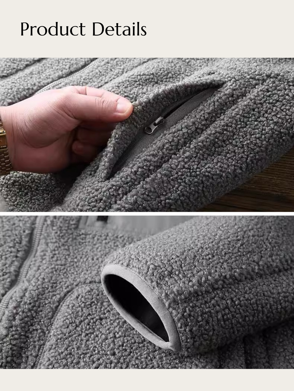 Arctic Comfort Wool Jacket - #808080:Gray