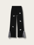 Bow Charm Layered Lounge Pants - Small