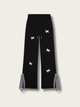 Bow Charm Layered Lounge Pants - Small