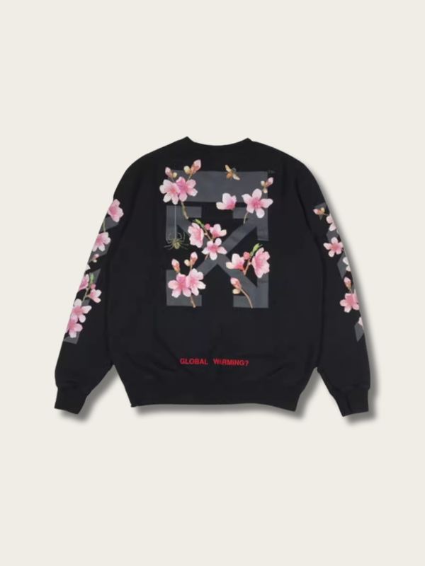 Eco Blossom Statement Sweatshirt - black:Black