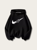 Shattered Swoosh Glow Hoodie - black:Black