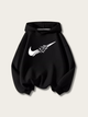 Shattered Swoosh Glow Hoodie - black:Black
