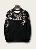 Sacred Dragon Blossom Sweatshirt - black:Black