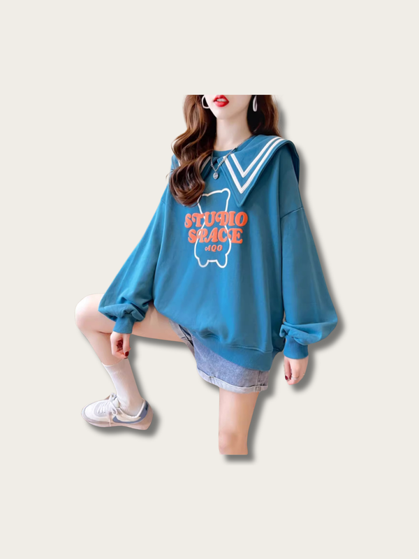Studio Sailor Graphic Sweater - black:Black