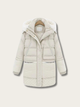 Arctic Elegance Wool Parka Jacket - #000000:Black