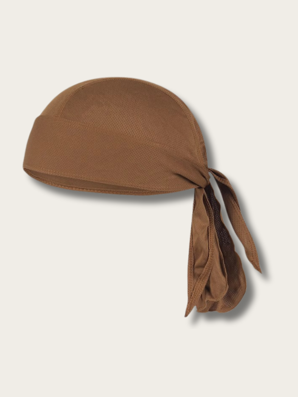 Essential Solid Color Bandana Cap - #945536:Brown