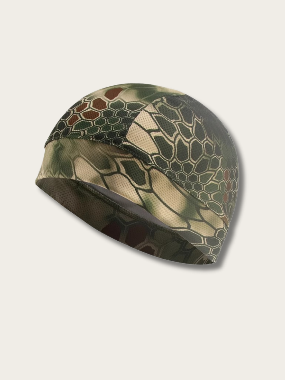 Ultra-Breathable Cycling Skull Cap - Black Camouflage
