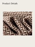 Modern Heritage Herringbone Sweater - #f5f5dc:Beige