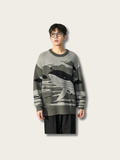 Ocean Voyager Whale Knit Sweater - #a9a9a9:Dark Gray