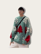 Festive Wonderland Japanese Sweater - Red