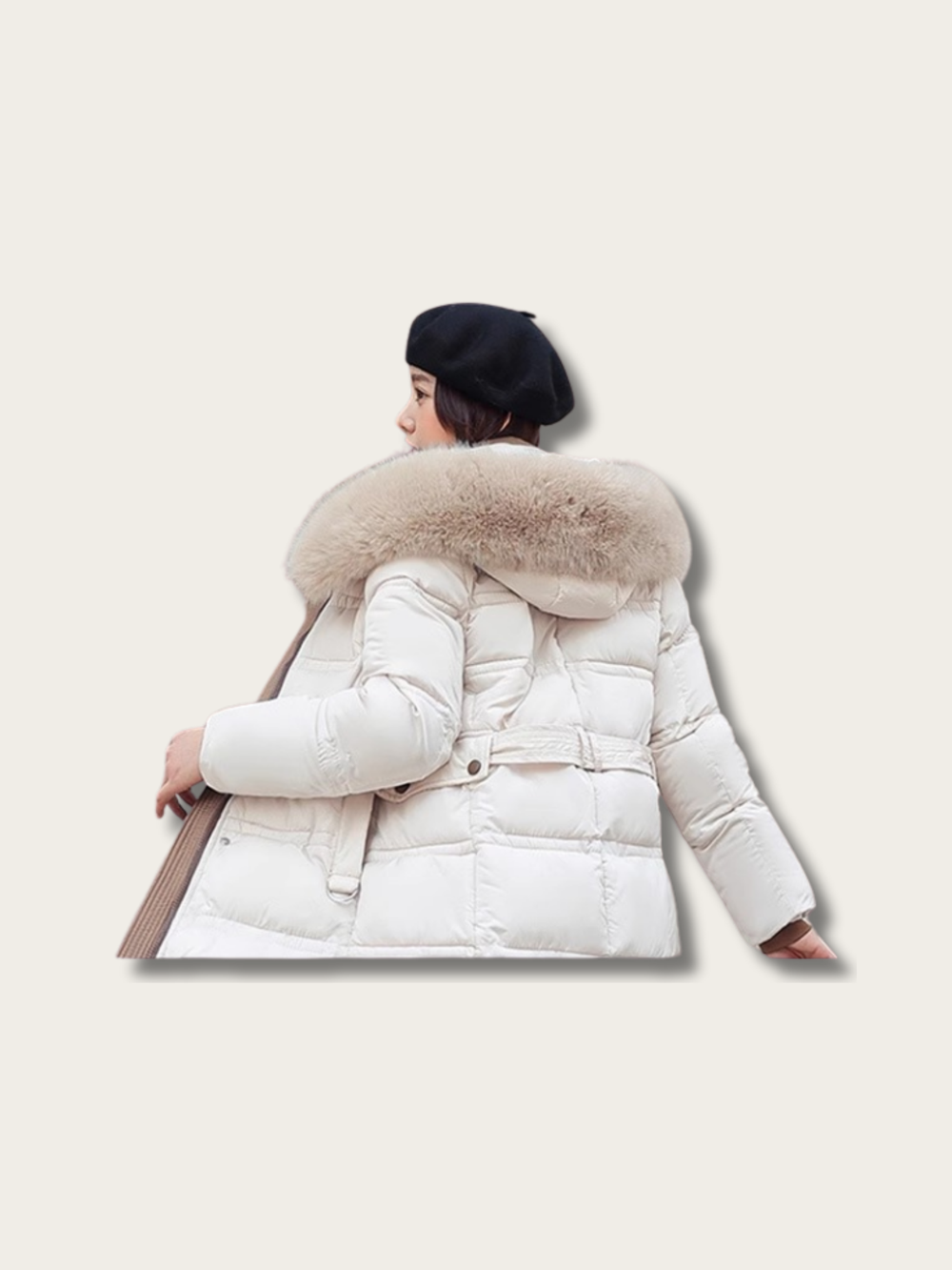 Elegance Frost Long Puffer Coat - M