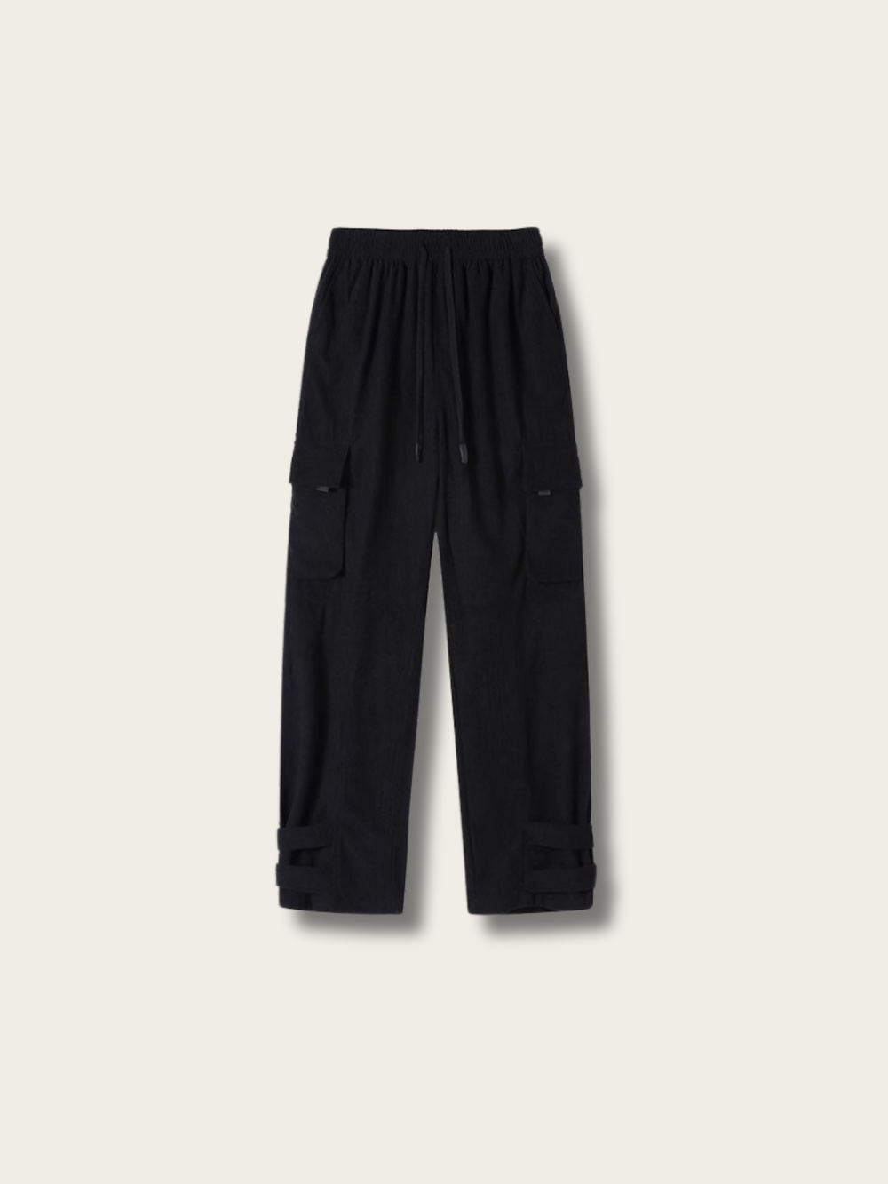 Strap Cuff Corduroy Cargo Pants - Small