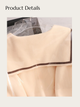 Bear Charm Sailor Sweatshirt - #fffdd0:Cream
