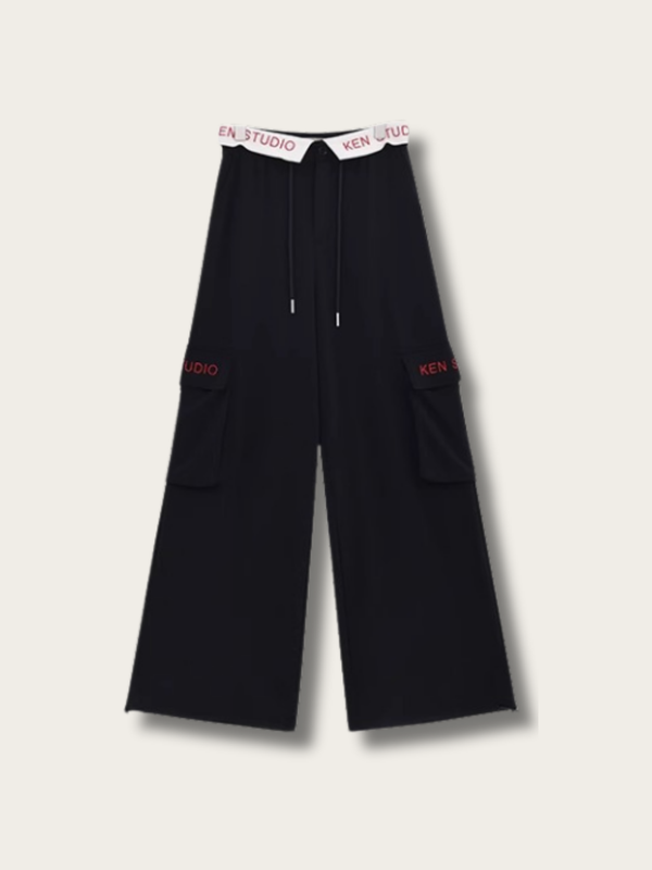 Studio Street Wide-Leg Cargo Pants - Small