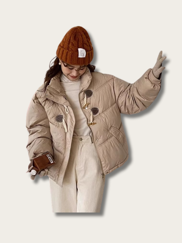 Cozy Toggle Puffer Jacket - M