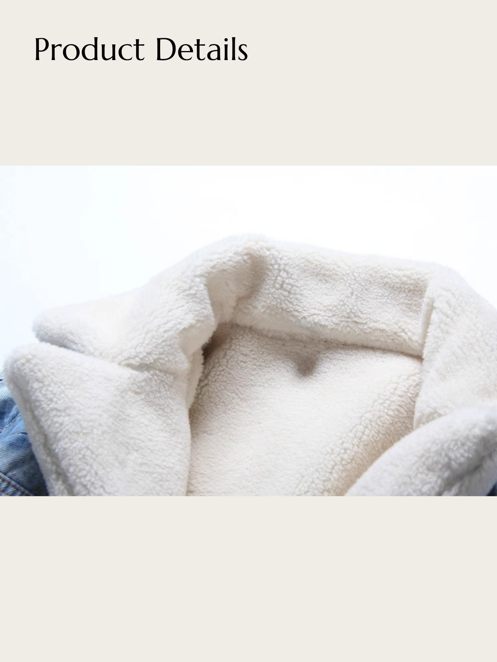 Urban Edge Shearling Denim Jacket - #add8e6:Light Blue
