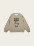 Cats Play Cozy Sweatshirt - #d3d3d3:Light Gray