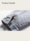 Urban Edge Shearling Denim Jacket - #add8e6:Light Blue