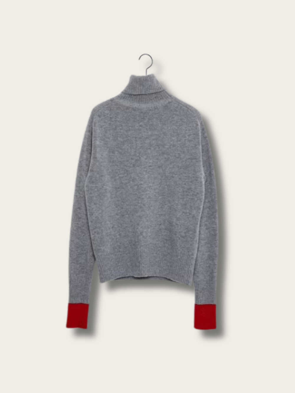 Contrast Charm Japanese Sweater - Black
