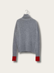Contrast Charm Japanese Sweater - Black